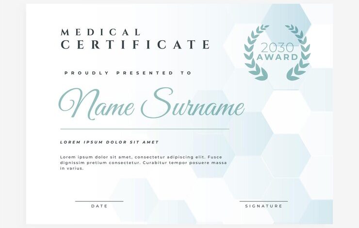 medical fitness certificate